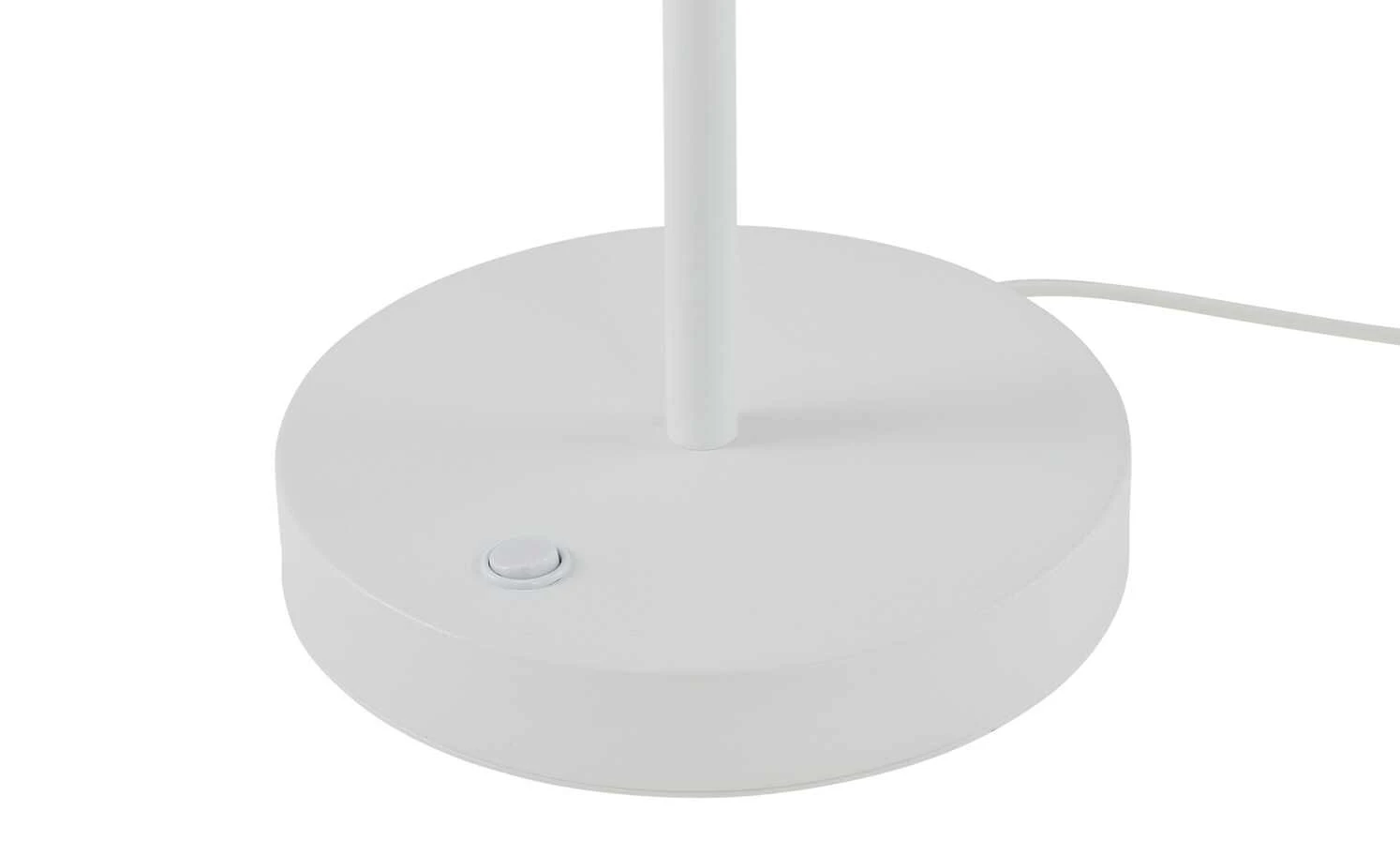 Tischleuchte, 1-flammig, weiß/silberfarben 5 Tischleuchte, 1-flammig, weiß/silberfarben – Bild 5