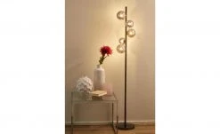 Meisterleuchten Stehleuchte, 5-flammig, schwarzchrom,Rauchglas -Innenleuchten Verkaufsladen 11685860 1 202103032233