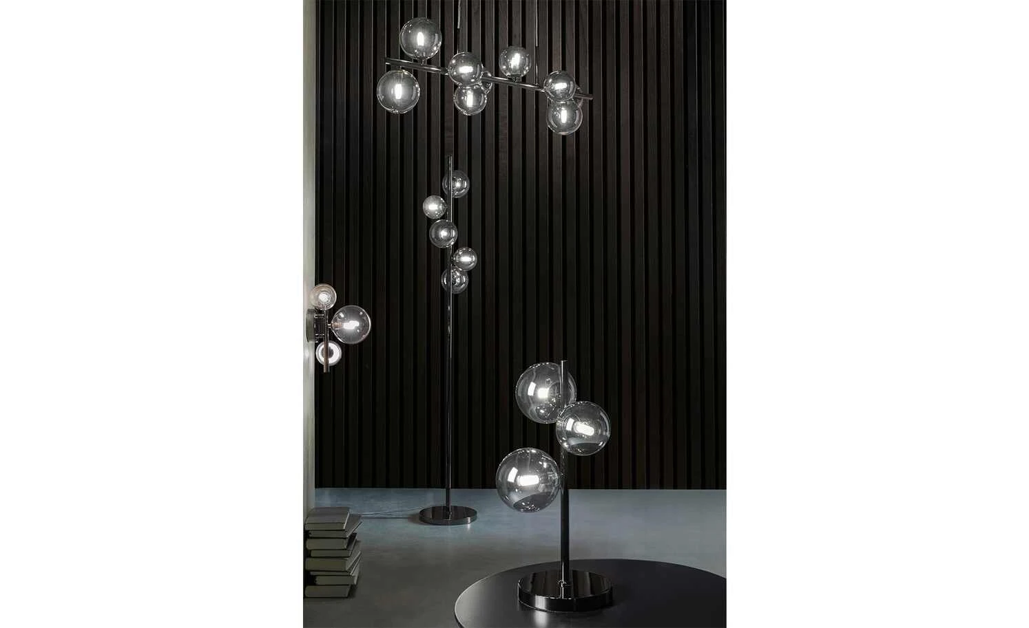 Meisterleuchten Tischleuchte, 3-flammig, schwarzchrom 1 Meisterleuchten Tischleuchte, 3-flammig, schwarzchrom