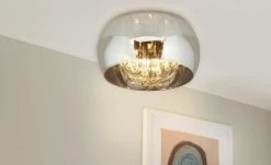 Trio Deckenleuchte, 5-flammig, Rauchglas chrom