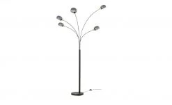 Meisterleuchten Bogenleuchte, 5-flammig, schwarz / Rauchglas -Innenleuchten Verkaufsladen 11685898 8 202204191232