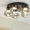Meisterleuchten LED-Deckenleuchte, 5-flammig, schwarz/chrom