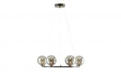 Meisterleuchten LED-Krone 6-flammig, schwarzchrom/Rauchglas -Innenleuchten Verkaufsladen 11685902 4 202107081239