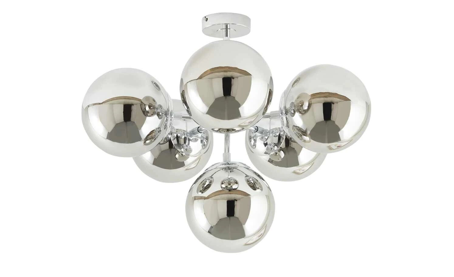 Meisterleuchten Deckenleuchte, 6-flammig, chrom / Rauchglas 5 Meisterleuchten Deckenleuchte, 6-flammig, chrom / Rauchglas – Bild 5