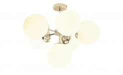 Meisterleuchten Deckenleuchte, 6-flammig, chrom/ Glaskugel -Innenleuchten Verkaufsladen 11685920 1 202108201246