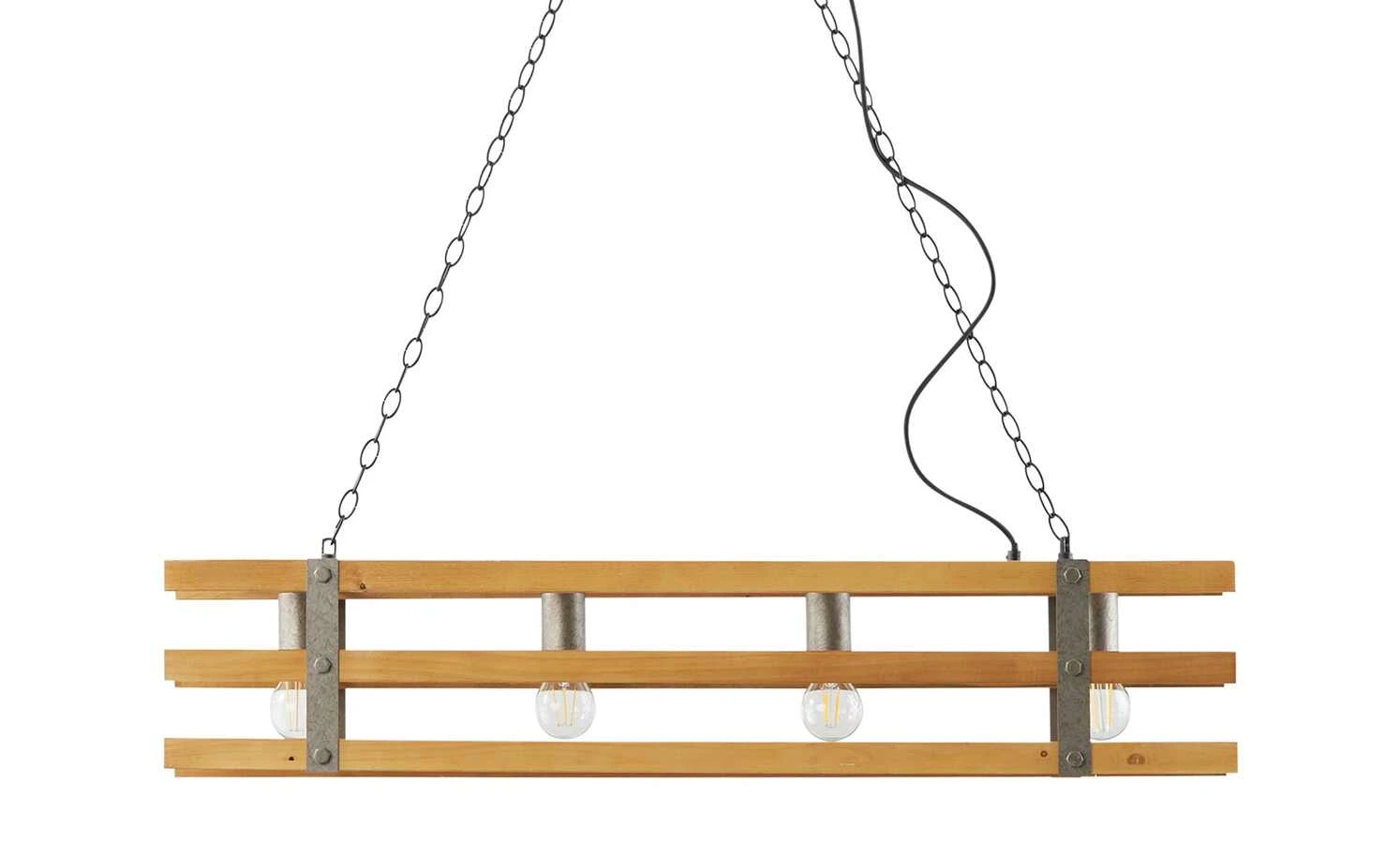 Trio Pendelleuchte, 4-flammig, Paletten-Optik 2 Trio Pendelleuchte, 4-flammig, Paletten-Optik – Bild 2