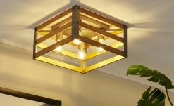 Trio Deckenleuchte, 4-flammig, Paletten-Optik