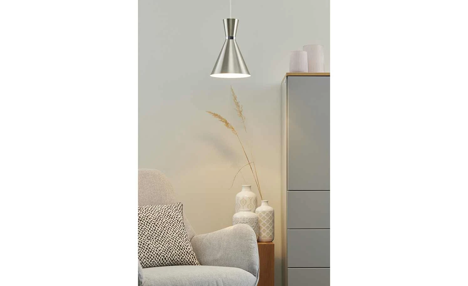 Trio Pendelleuchte, 1-flammig, Nickel matt 1 Trio Pendelleuchte, 1-flammig, Nickel matt