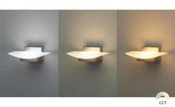 Fischer-Honsel LED-Wandleuchte, Nickel-matt mit Taster