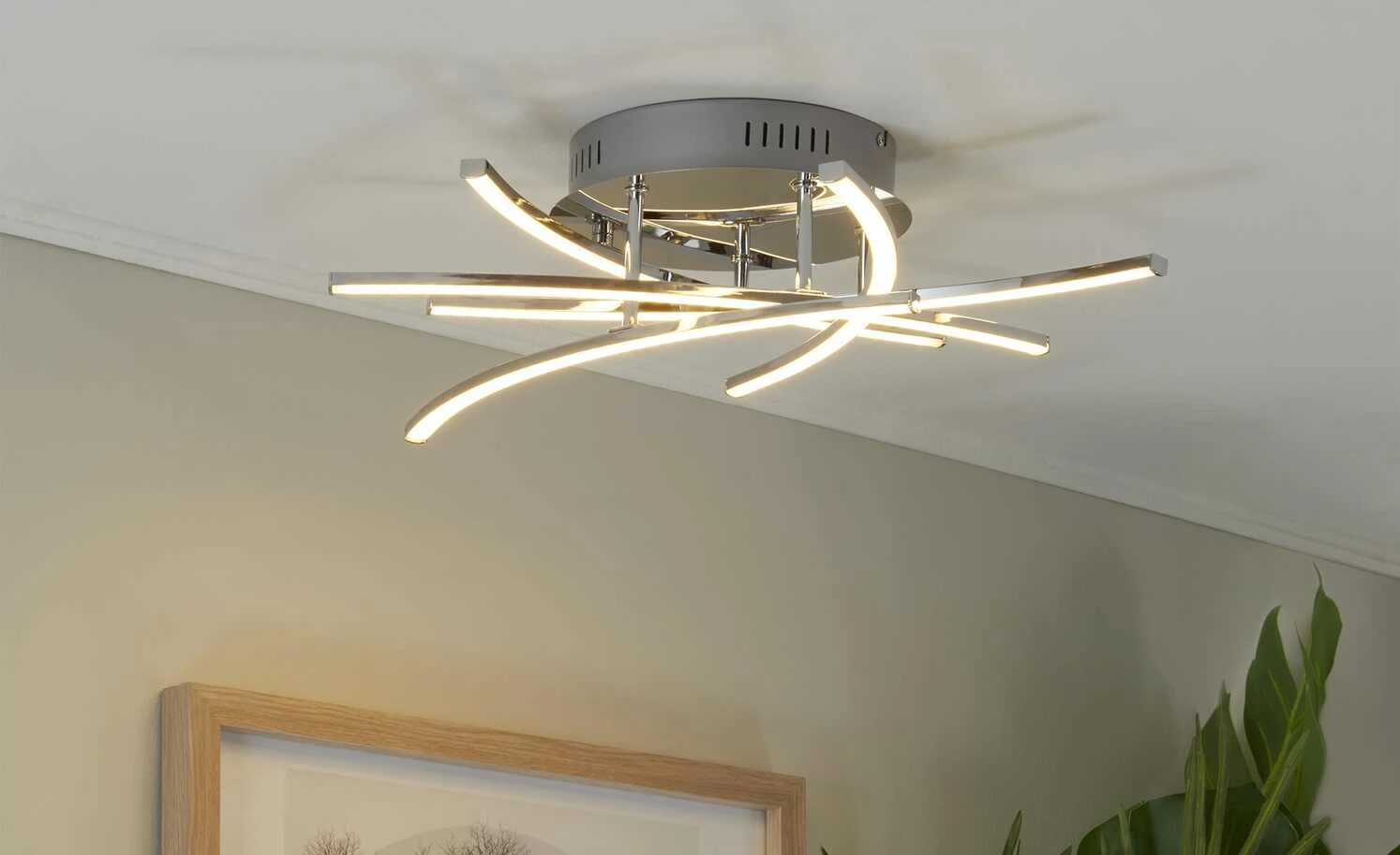 Fischer-Honsel LED-Deckenleuchte, 5-flammig, chrom 3 Fischer-Honsel LED-Deckenleuchte, 5-flammig, chrom – Bild 3