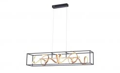 Paul Neuhaus LED-Pendelleuchte, schwarz/goldfarben -Innenleuchten Verkaufsladen 11686052 2 202012032239