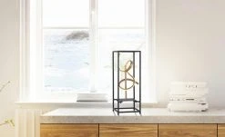 Paul Neuhaus LED-Tischeuchte, schwarz/goldfarben