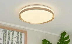 Fischer-Honsel LED-Deckenleuchte, goldfarben mit Bewegungsmelder