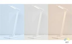 Paul Neuhaus LED-Schreibtischleuchte, Weiß mit Ladefunktion