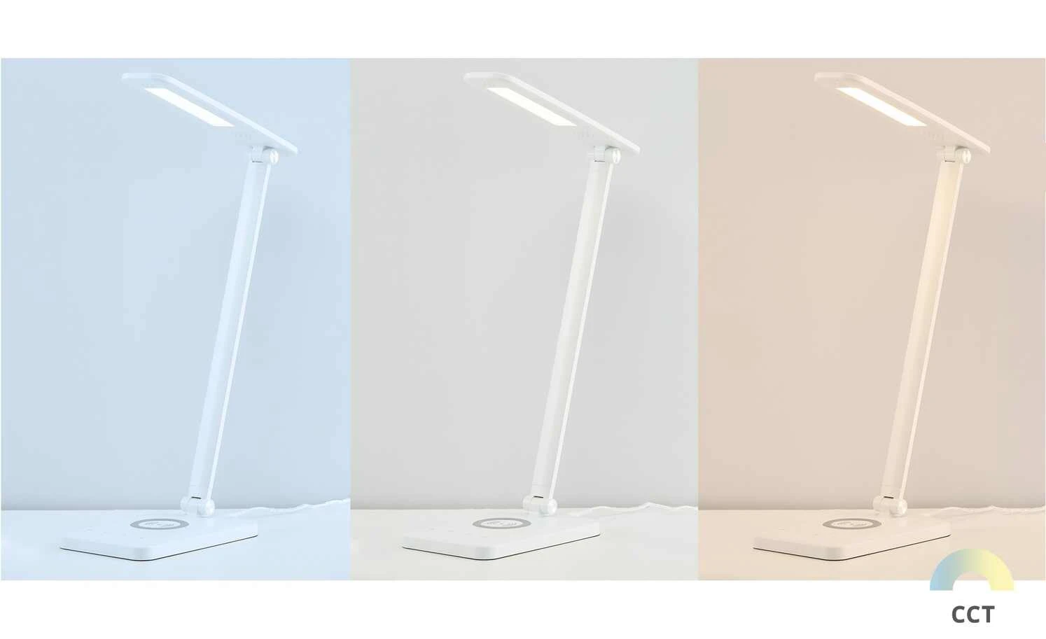 Paul Neuhaus LED-Schreibtischleuchte, Weiß mit Ladefunktion 1 Paul Neuhaus LED-Schreibtischleuchte, Weiß mit Ladefunktion