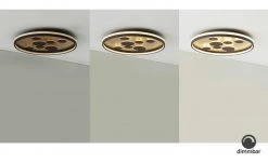 Fischer-Honsel LED-Deckenleuchte braun-rost, rund