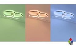 Trio Deckenleuchte, Nickel-matt, WiZ-Connected