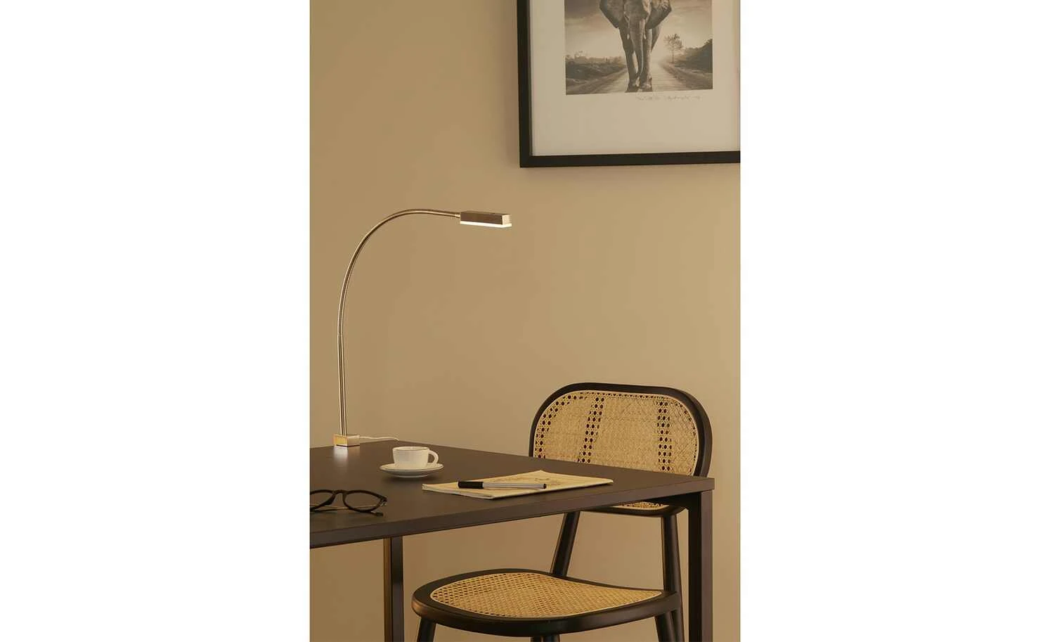 Fischer-Honsel LED-Klemmleuchte, Nickel-matt mit Gestensteuerung 1 Fischer-Honsel LED-Klemmleuchte, Nickel-matt mit Gestensteuerung