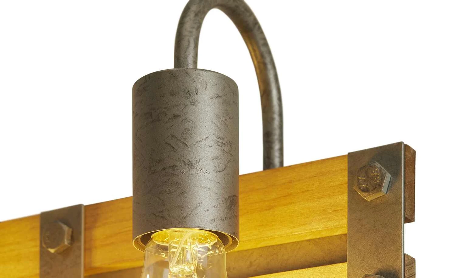 Trio Wandleuchte, 2-flammig, Paletten-Optik 4 Trio Wandleuchte, 2-flammig, Paletten-Optik – Bild 4