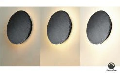 Trio LED-Wandleuchte, 1-flammig, Schiefer