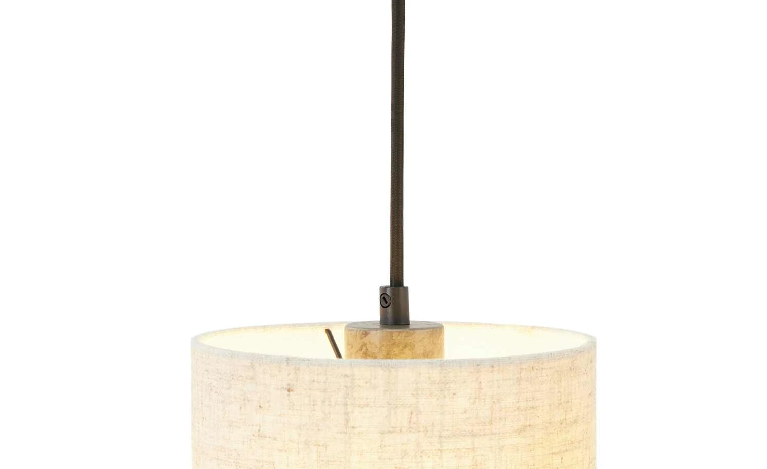 Trio Pendelleuchte, 4-flammig, Pinienholz/ Stoffschirm 4 Trio Pendelleuchte, 4-flammig, Pinienholz/ Stoffschirm – Bild 4