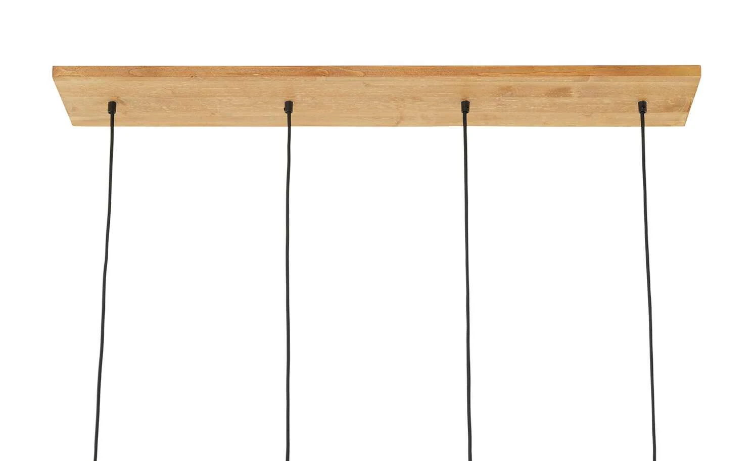 Trio Pendelleuchte, 4-flammig, Pinienholz/ Stoffschirm 7 Trio Pendelleuchte, 4-flammig, Pinienholz/ Stoffschirm – Bild 7