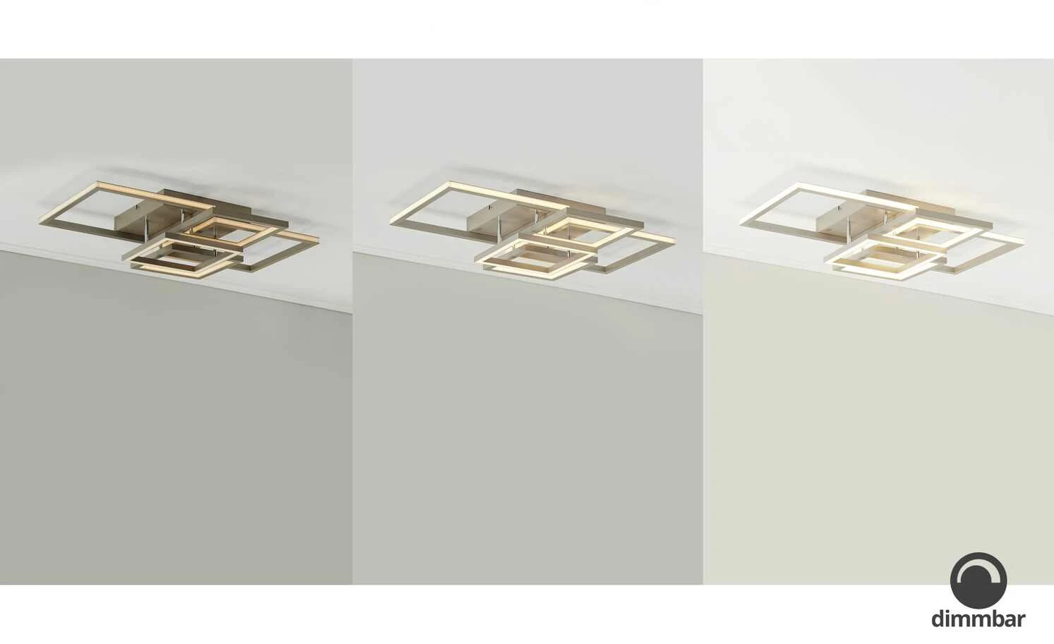 Wofi LED-Deckenleuchte, Alu gebürstet 1 Wofi LED-Deckenleuchte, Alu gebürstet