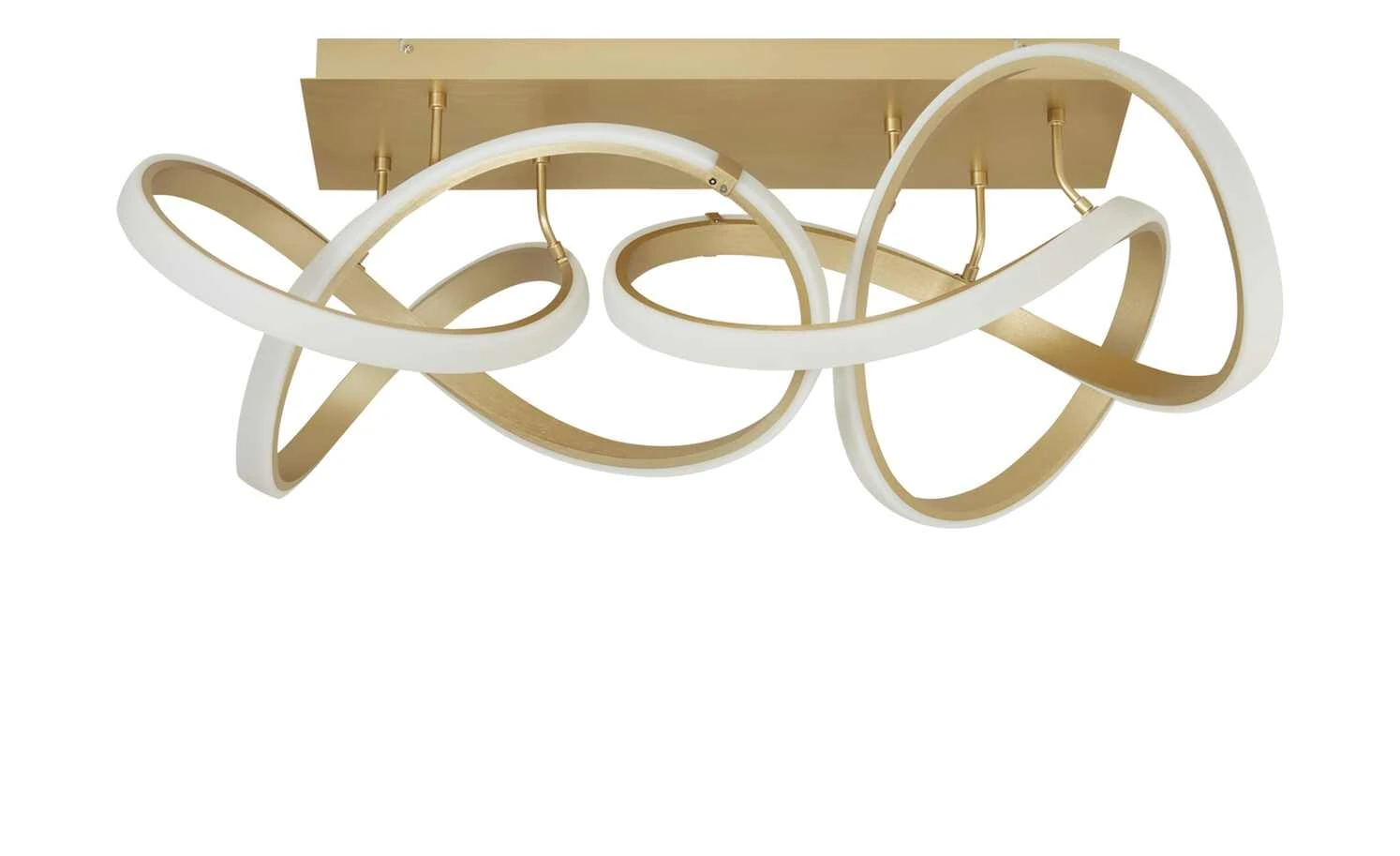 Wofi LED-Deckenleuchte, matt-gold, geschwungen 5 Wofi LED-Deckenleuchte, matt-gold, geschwungen – Bild 5