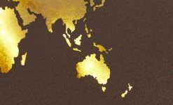 Wofi LED-Wandleuchte ´Landkarte` Blattgold-Optik -Innenleuchten Verkaufsladen 11686187 4 202103182233