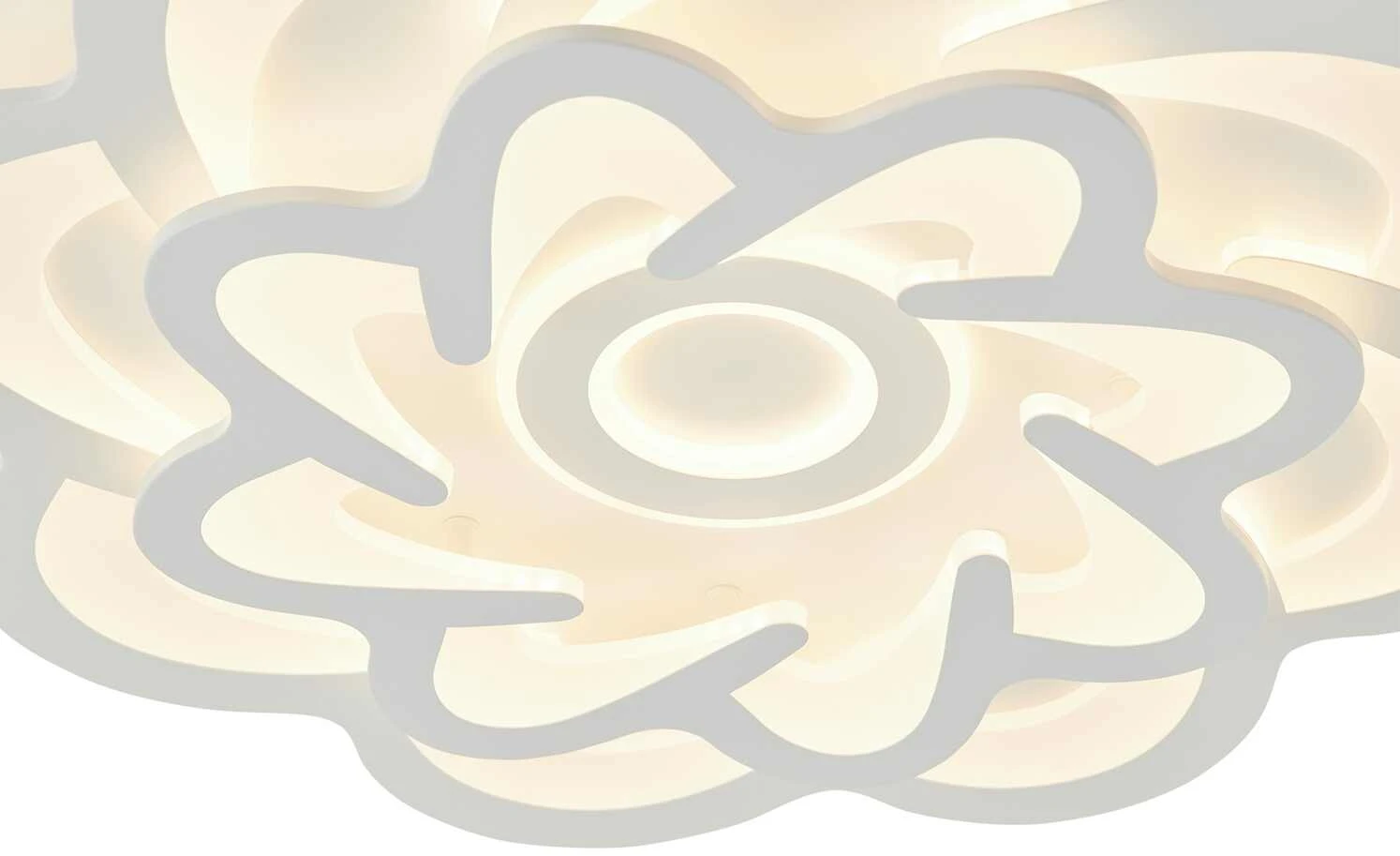 Wofi LED-Deckenleuchte, Weiß `Blume´ 6 Wofi LED-Deckenleuchte, Weiß `Blume´ – Bild 6