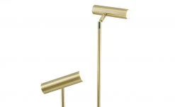 B-Leuchten LED-Stehleuchte, 2-flammig, messing-matt | messingfarben -Innenleuchten Verkaufsladen 11686205 9 202103152232