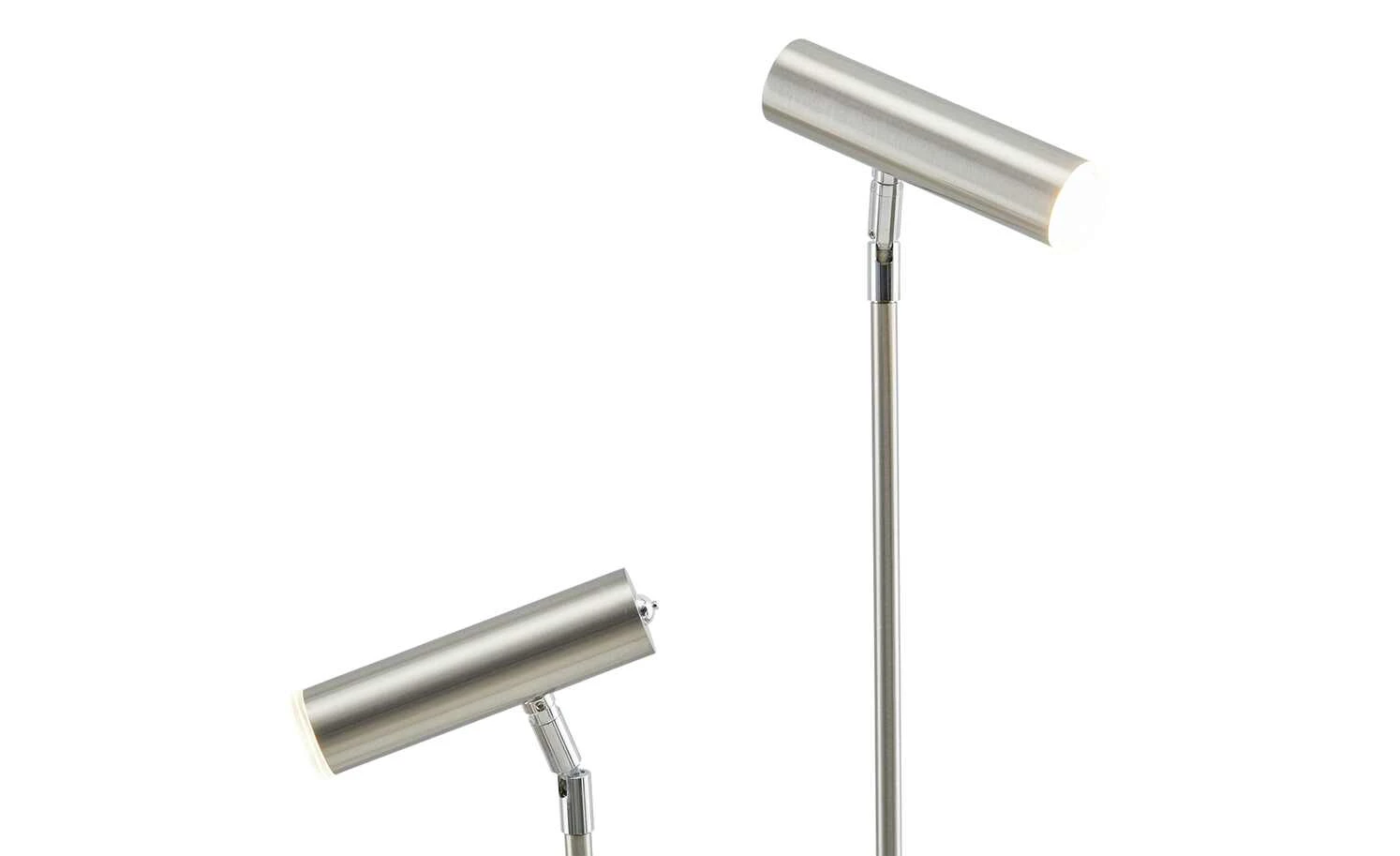 B-Leuchten LED-Stehleuchte, 2-flammig, Nickel-matt | silberfarben 4 B-Leuchten LED-Stehleuchte, 2-flammig, Nickel-matt | silberfarben – Bild 4