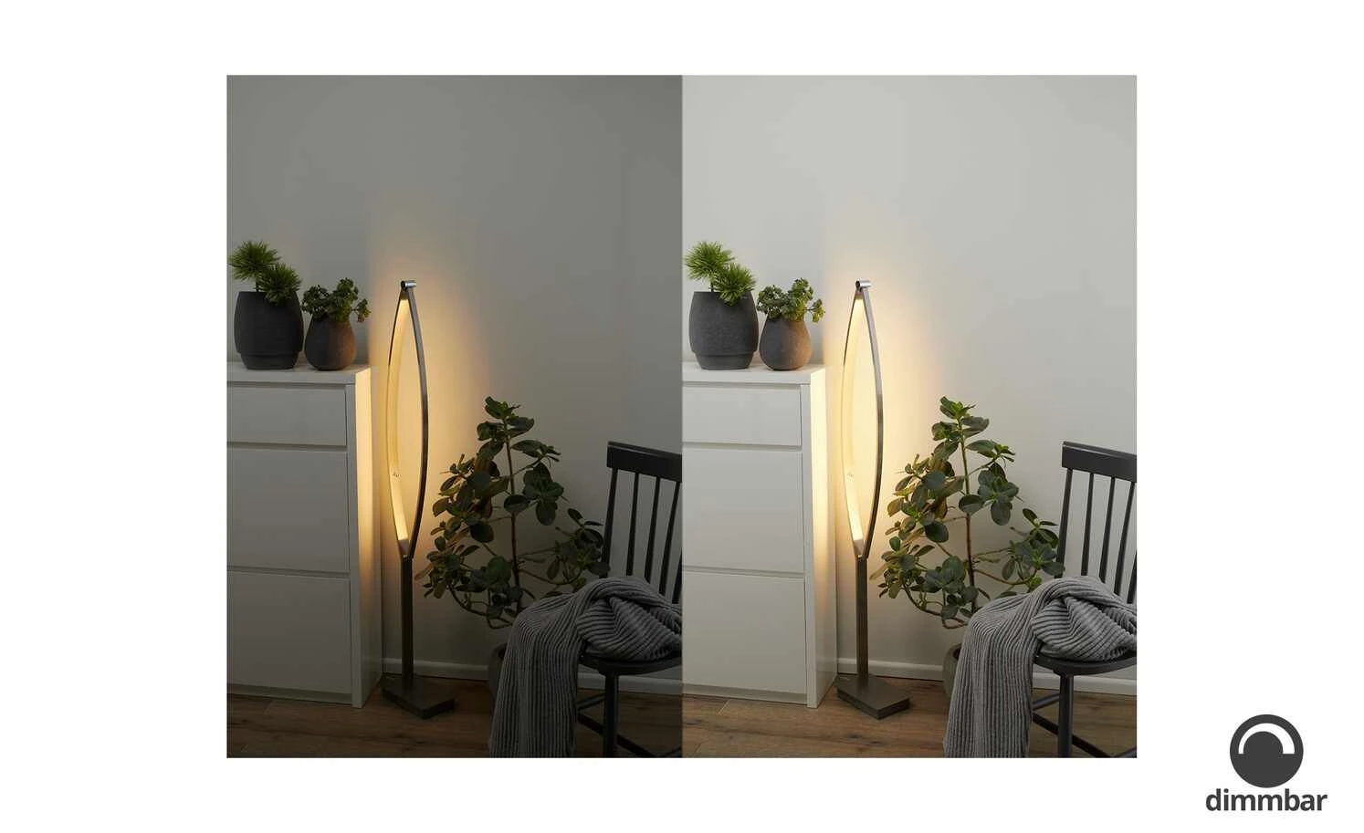 B-Leuchten LED-Stehleuchte, Nickel matt, verstellbar | silberfarben 2 B-Leuchten LED-Stehleuchte, Nickel matt, verstellbar | silberfarben – Bild 2