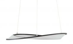 B-Leuchten LED-Pendelleuchte, schwarz/Acryl