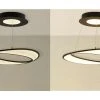 B-Leuchten LED-Deckenleuchte, schwarz/ Acryl