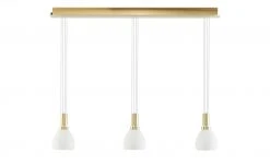 B-Leuchten LED-Pendelleuchte, 3-flammig, messing-matt -Innenleuchten Verkaufsladen 11686227 5 202112232232