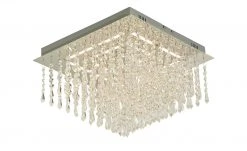 B-Leuchten LED-Deckenleuchte, chrom mit Glasbehang -Innenleuchten Verkaufsladen 11686231 6 202203072251