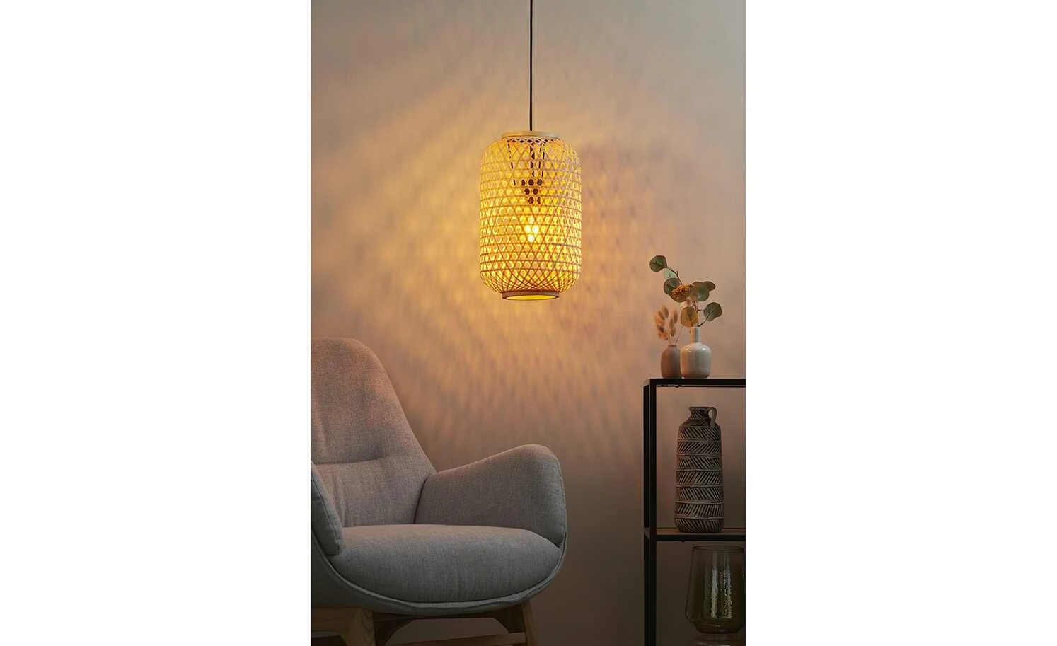 SCHÖNER WOHNEN Pendelleuchte, 1-flammig, Rattan braun ´klein´ | Beige 1 SCHÖNER WOHNEN Pendelleuchte, 1-flammig, Rattan braun ´klein´ | Beige