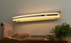 Fischer-Honsel LED-Wandleuchte, Nickel-matt mit Schalter und Dimmer -Innenleuchten Verkaufsladen 11686303 4 202103162233