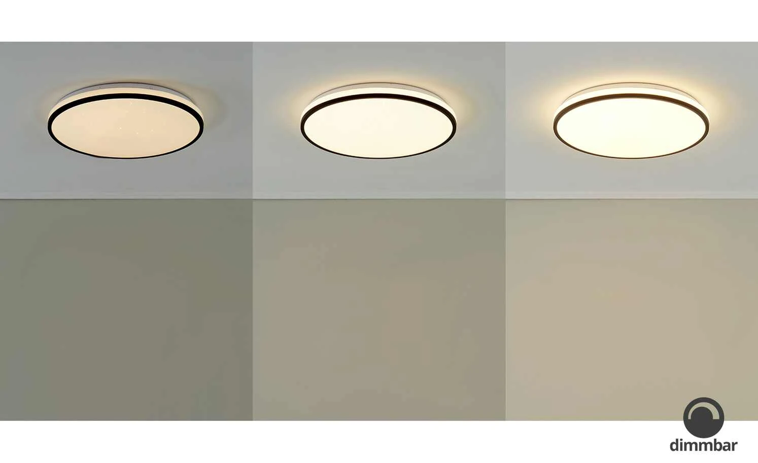 LED-Deckenleuchte, weiß mit schwarzem Ring | 24|W 2 LED-Deckenleuchte, weiß mit schwarzem Ring | 24|W – Bild 2