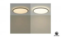 LED-Deckenleuchte, weiß mit schwarzem Ring `groß` | 48|W