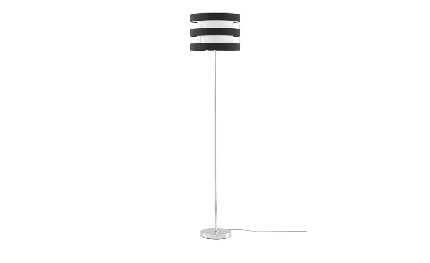 KHG Stehleuchte, 1-flammig, Schirm schwarz/weiß 3 KHG Stehleuchte, 1-flammig, Schirm schwarz/weiß – Bild 3