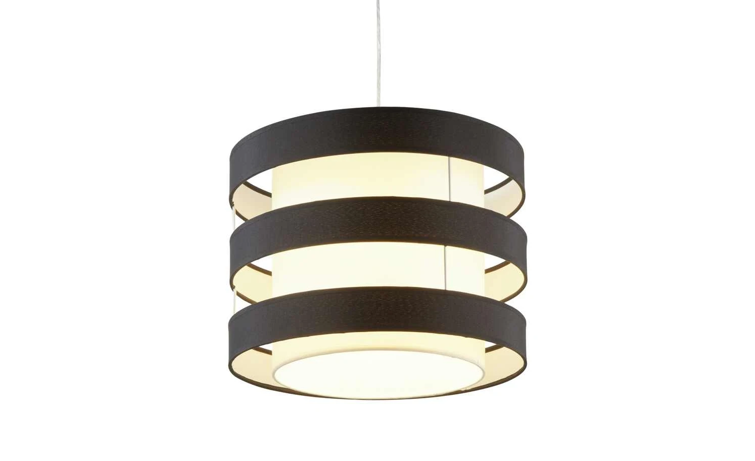 KHG Pendelleuchte, 1-flammig, Schirm schwarz/weiß `klein` 5 KHG Pendelleuchte, 1-flammig, Schirm schwarz/weiß `klein` – Bild 5