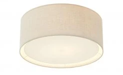 Stoffdeckenleuchte, 1-flammig, Leinen-Natur | Braun -Innenleuchten Verkaufsladen 11686335 2 202101112239