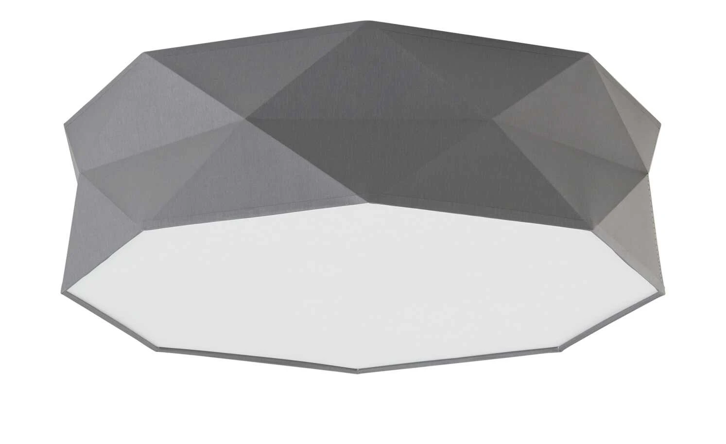 Deckenleuchte, Stoffschirm grau 2 Deckenleuchte, Stoffschirm grau – Bild 2