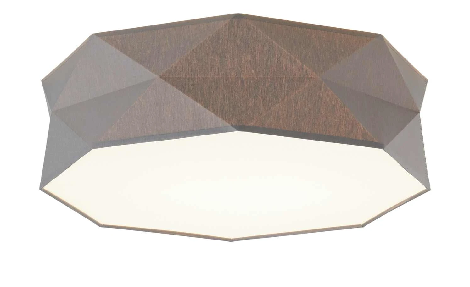 Deckenleuchte, Stoffschirm grau 3 Deckenleuchte, Stoffschirm grau – Bild 3