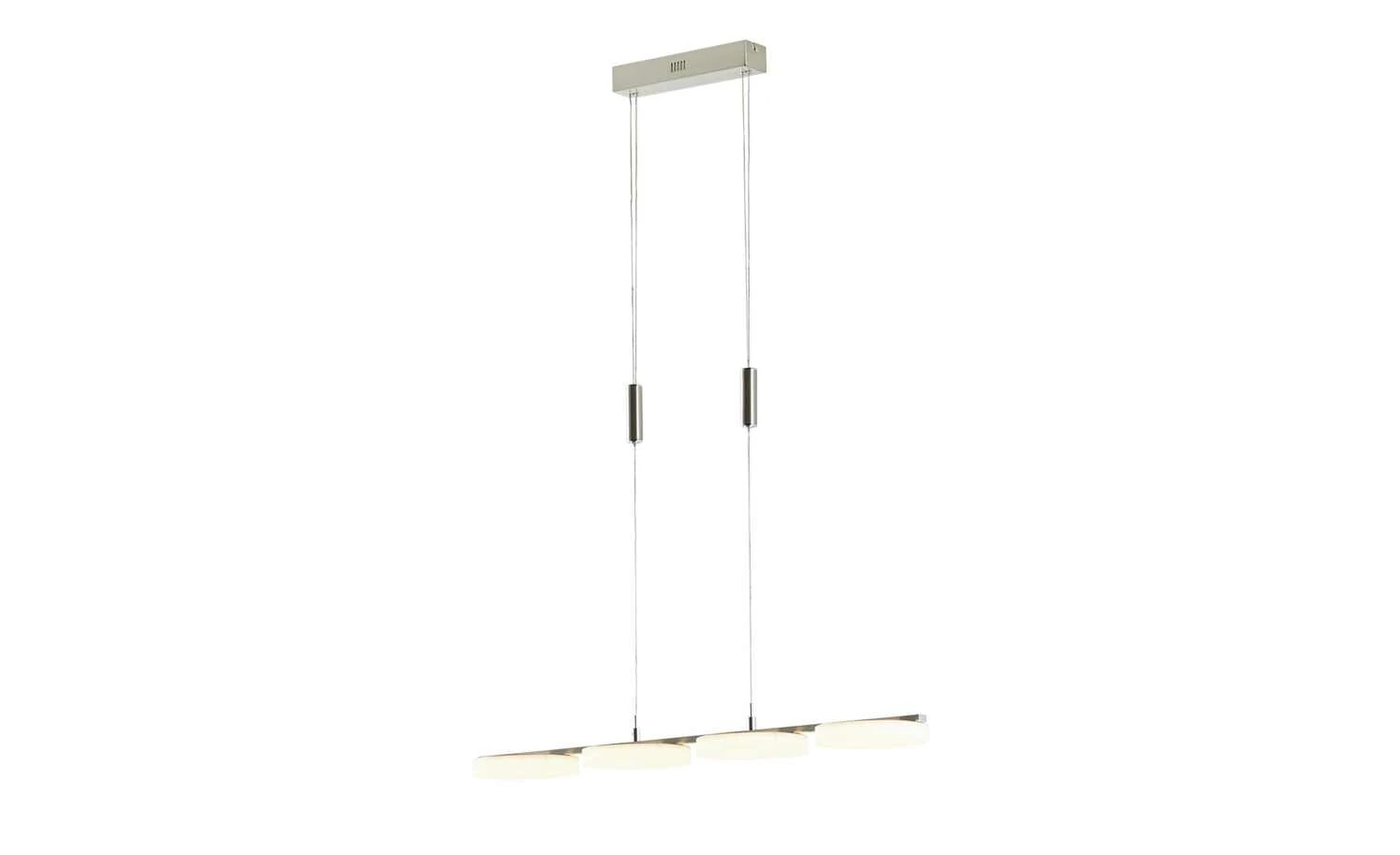 KHG LED-Pendelleuchte, 4-flammig, Nickel-matt 6 KHG LED-Pendelleuchte, 4-flammig, Nickel-matt – Bild 6