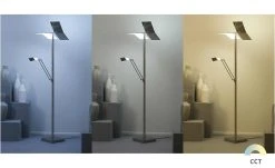 Meisterleuchten LED-Deckenfluter, 3-flammig, Nickel-matt/ chrom -Innenleuchten Verkaufsladen 11686439 6 202201141239