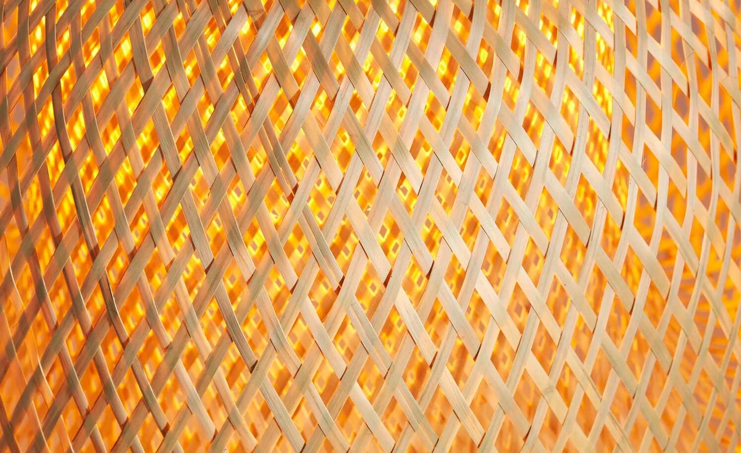 HOME STORY Pendelleuchte, 1-flammig, Bambus-Schirm 3 HOME STORY Pendelleuchte, 1-flammig, Bambus-Schirm – Bild 3