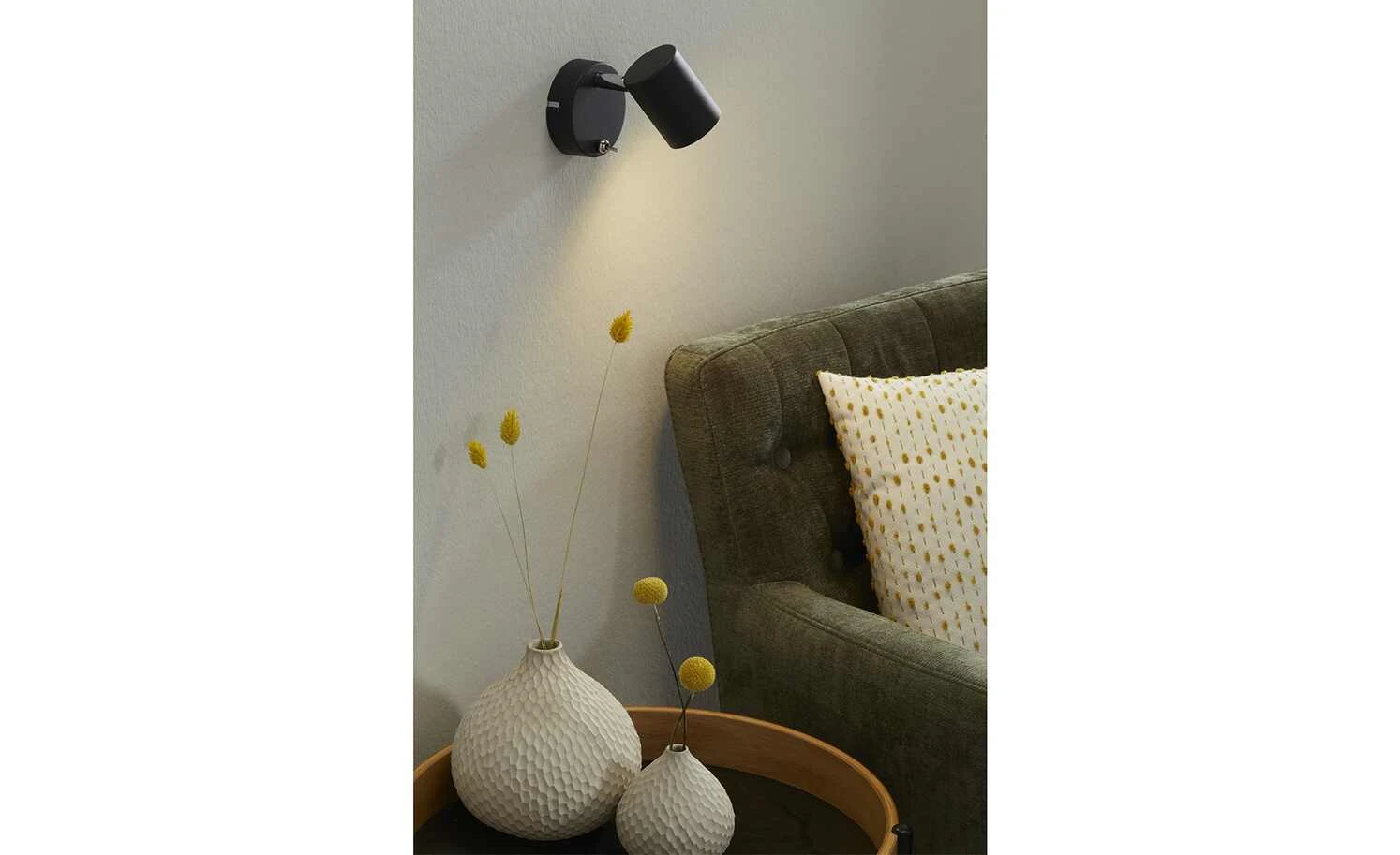 Paul Neuhaus Wandstrahler, 1-flammig, schwarz 1 Paul Neuhaus Wandstrahler, 1-flammig, schwarz